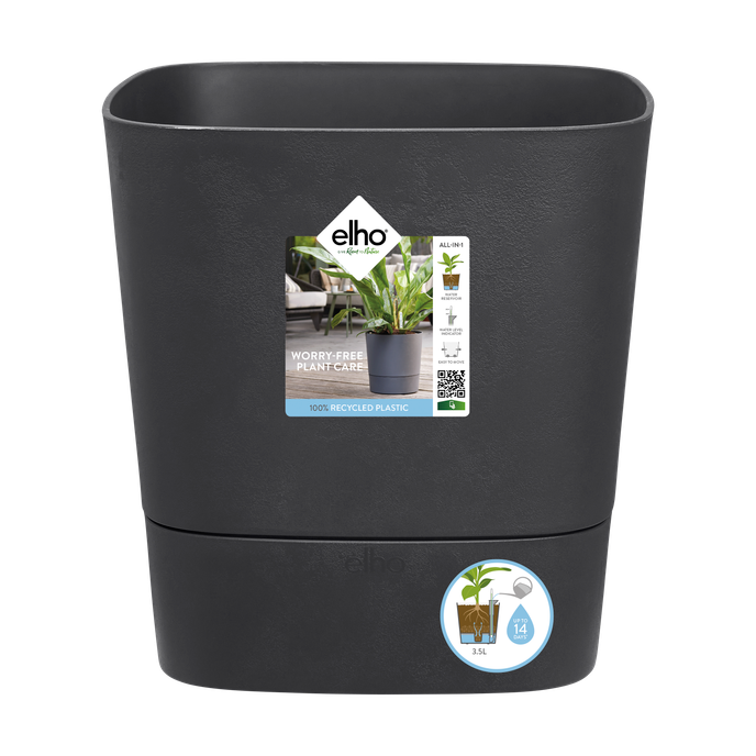 greensense aqua care carré 30cm gris charbon